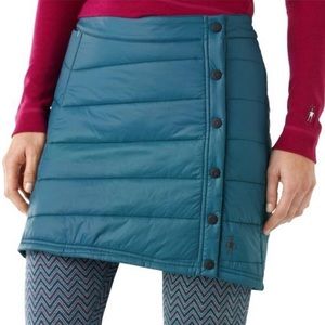 🐑 Smartwool SmartLoft PhD Skirt Button Up Teal Small